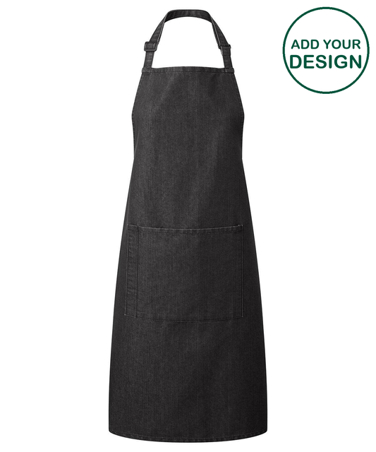 Colours bib apron with pocket