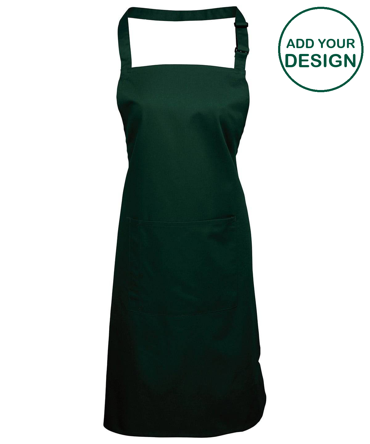 Colours bib apron with pocket