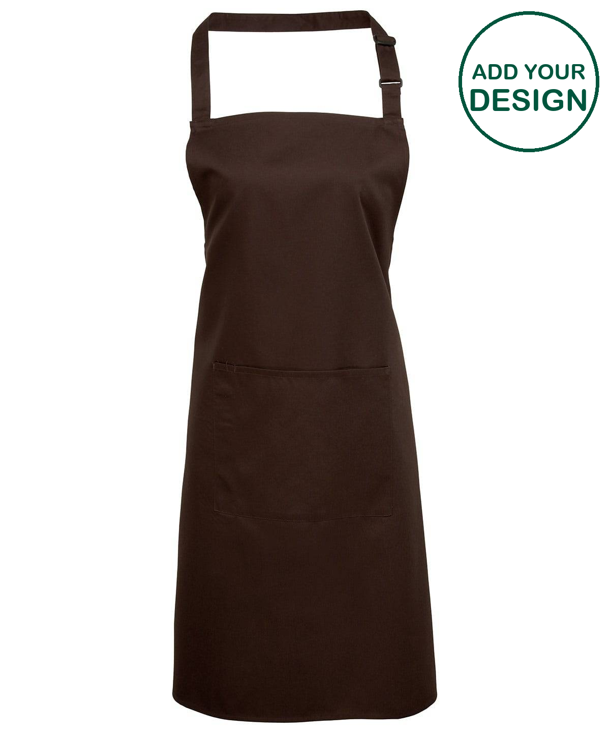 Colours bib apron with pocket