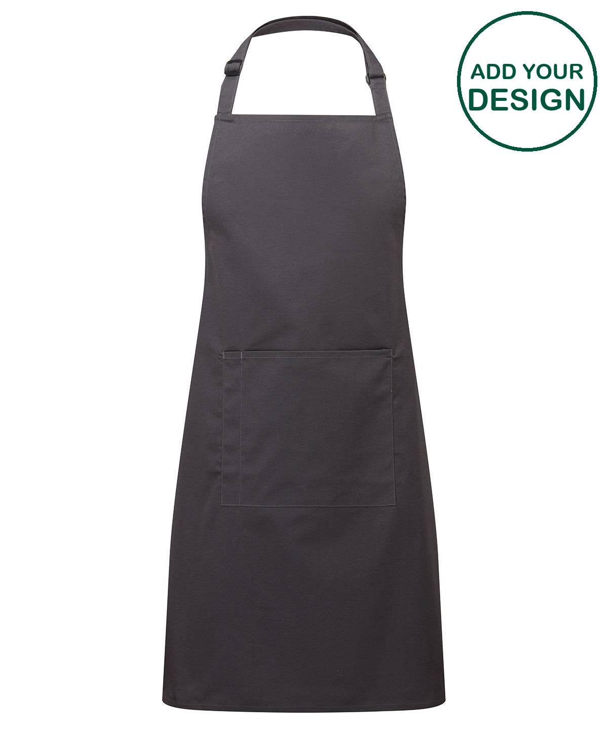 Colours bib apron with pocket