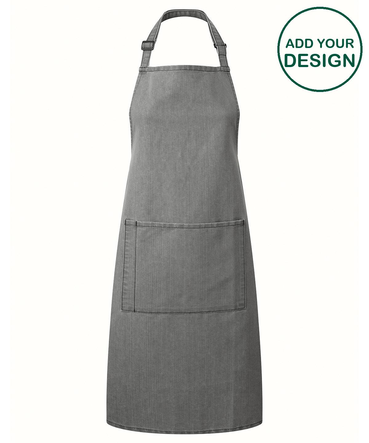 Colours bib apron with pocket