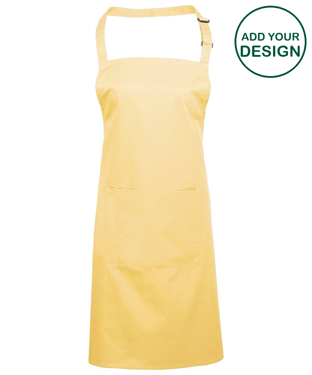 Colours bib apron with pocket