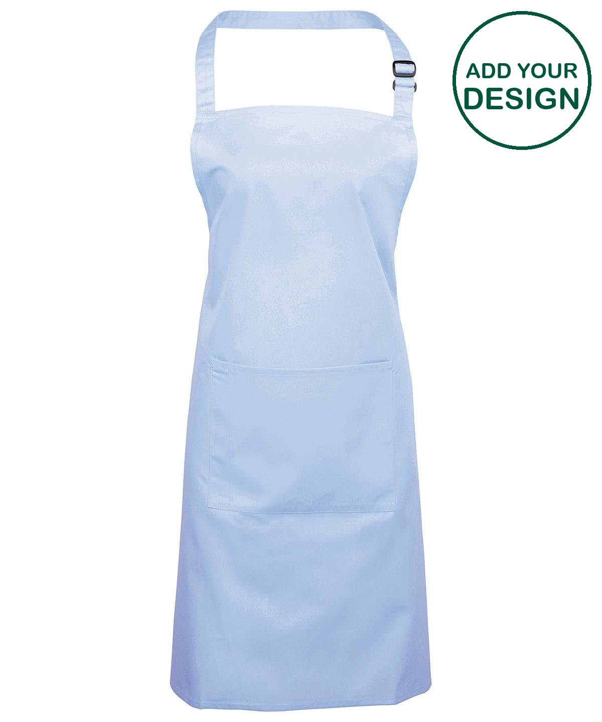 Colours bib apron with pocket