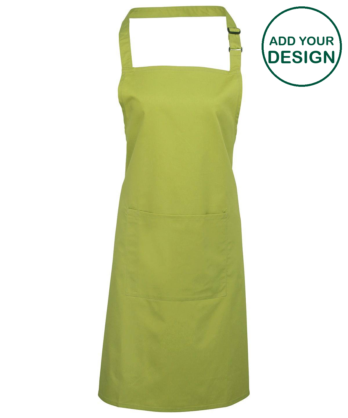 Colours bib apron with pocket