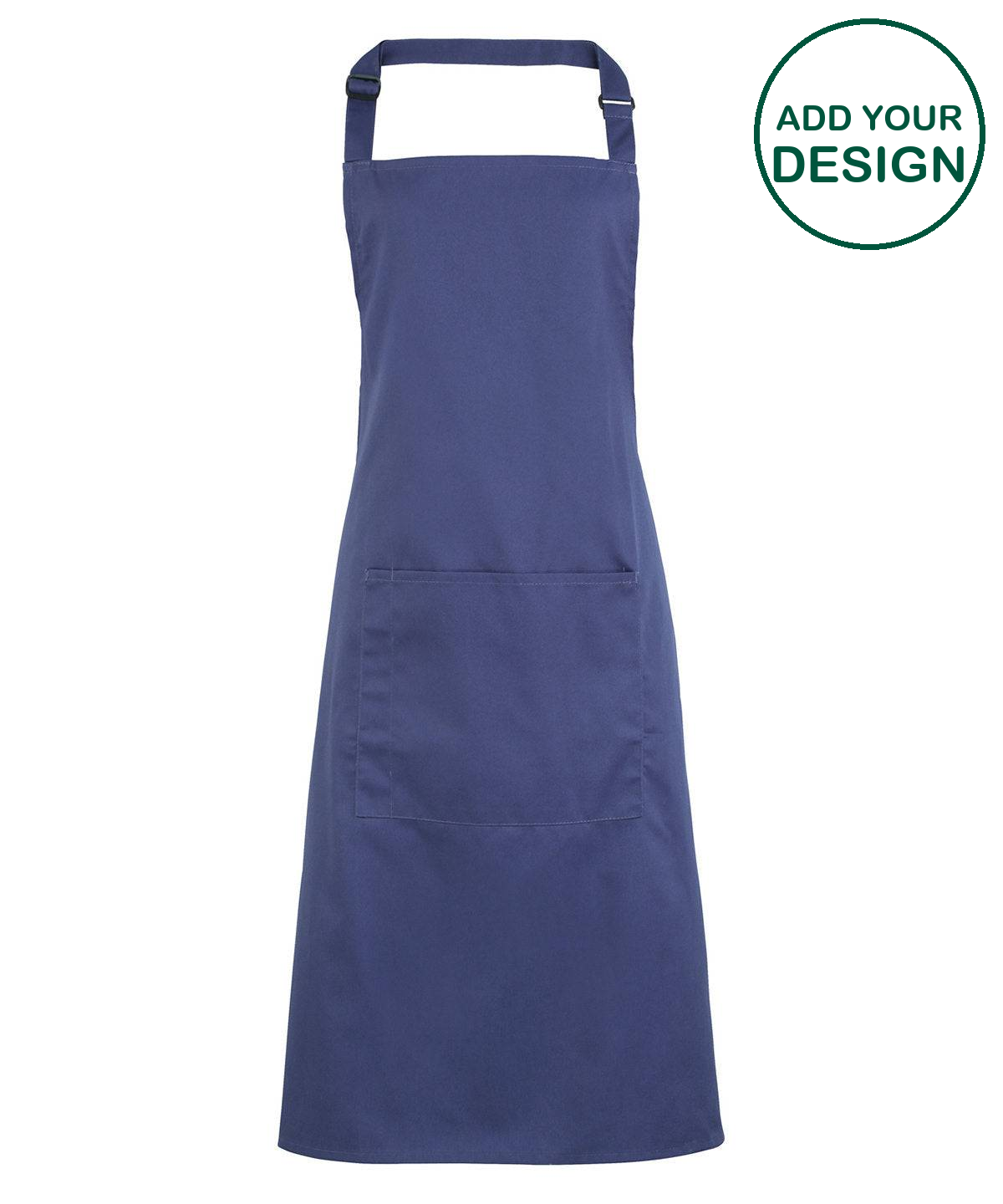 Colours bib apron with pocket