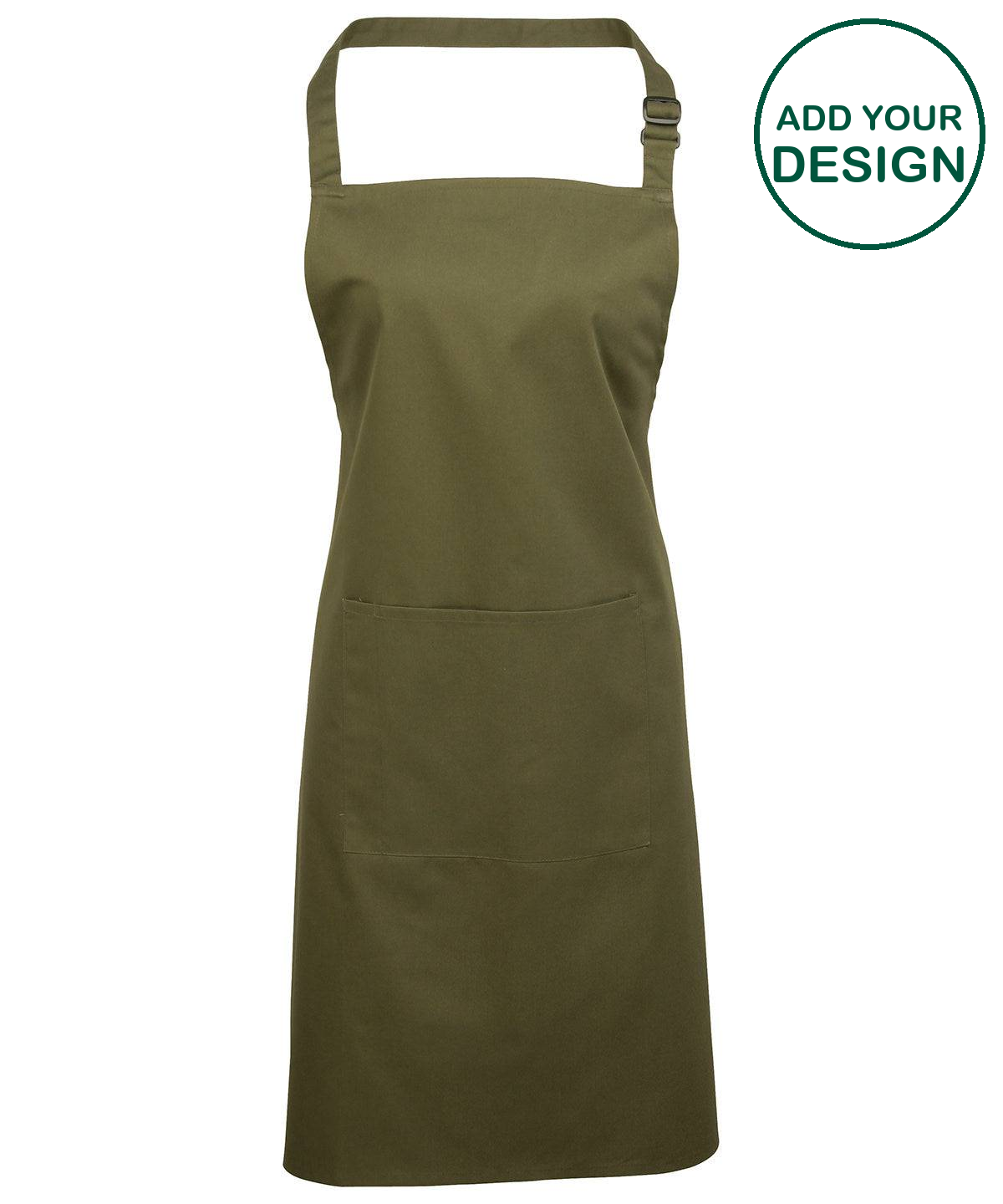 Colours bib apron with pocket