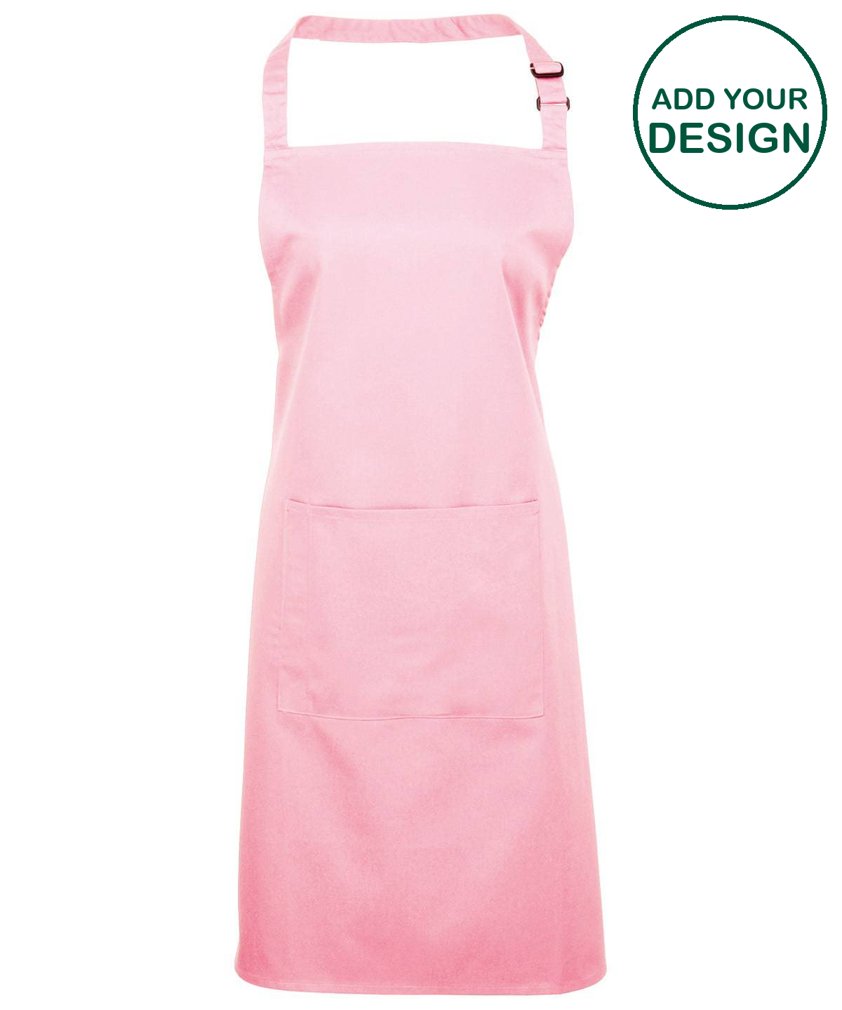 Colours bib apron with pocket