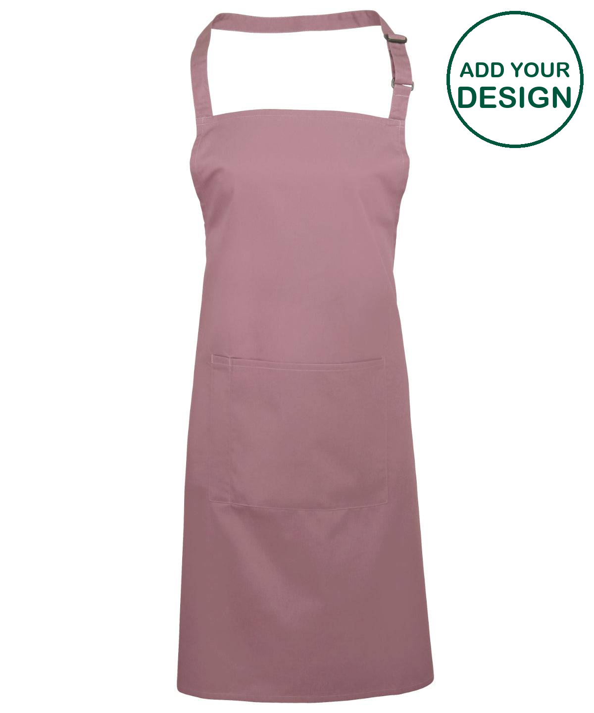 Colours bib apron with pocket