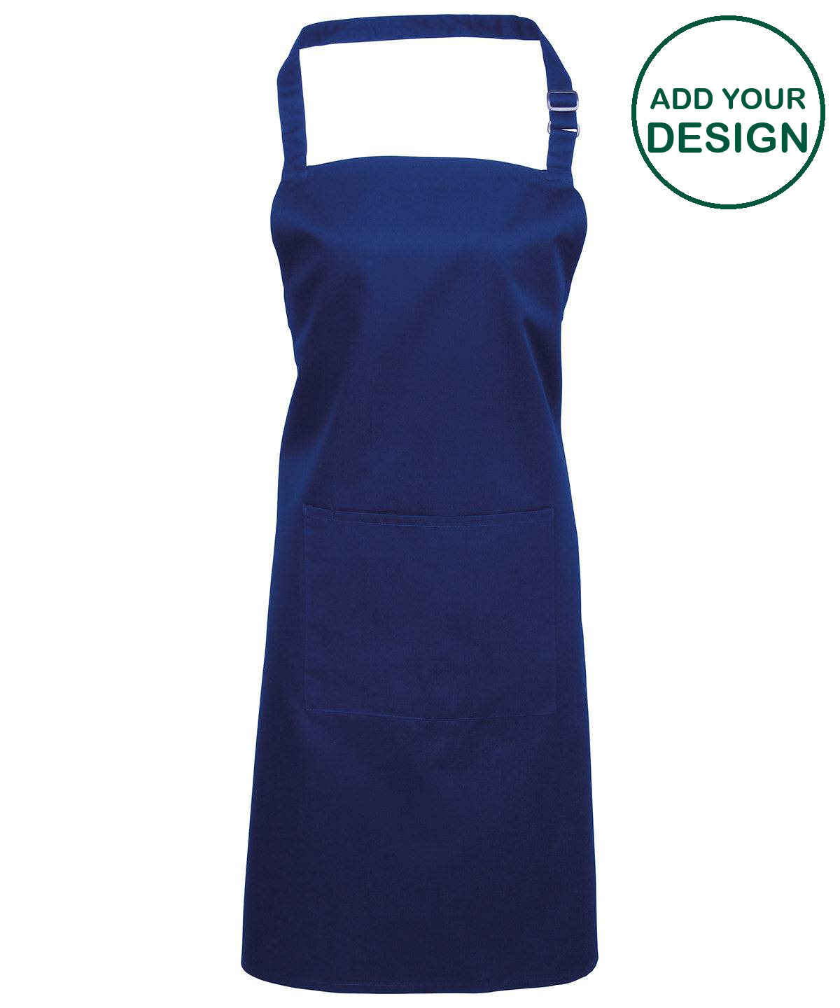 Colours bib apron with pocket