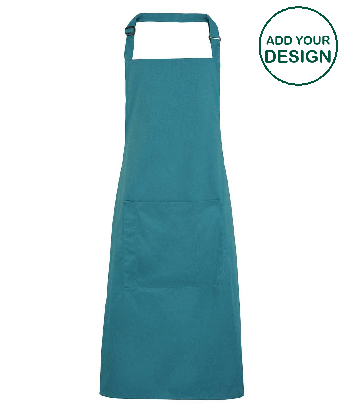Colours bib apron with pocket