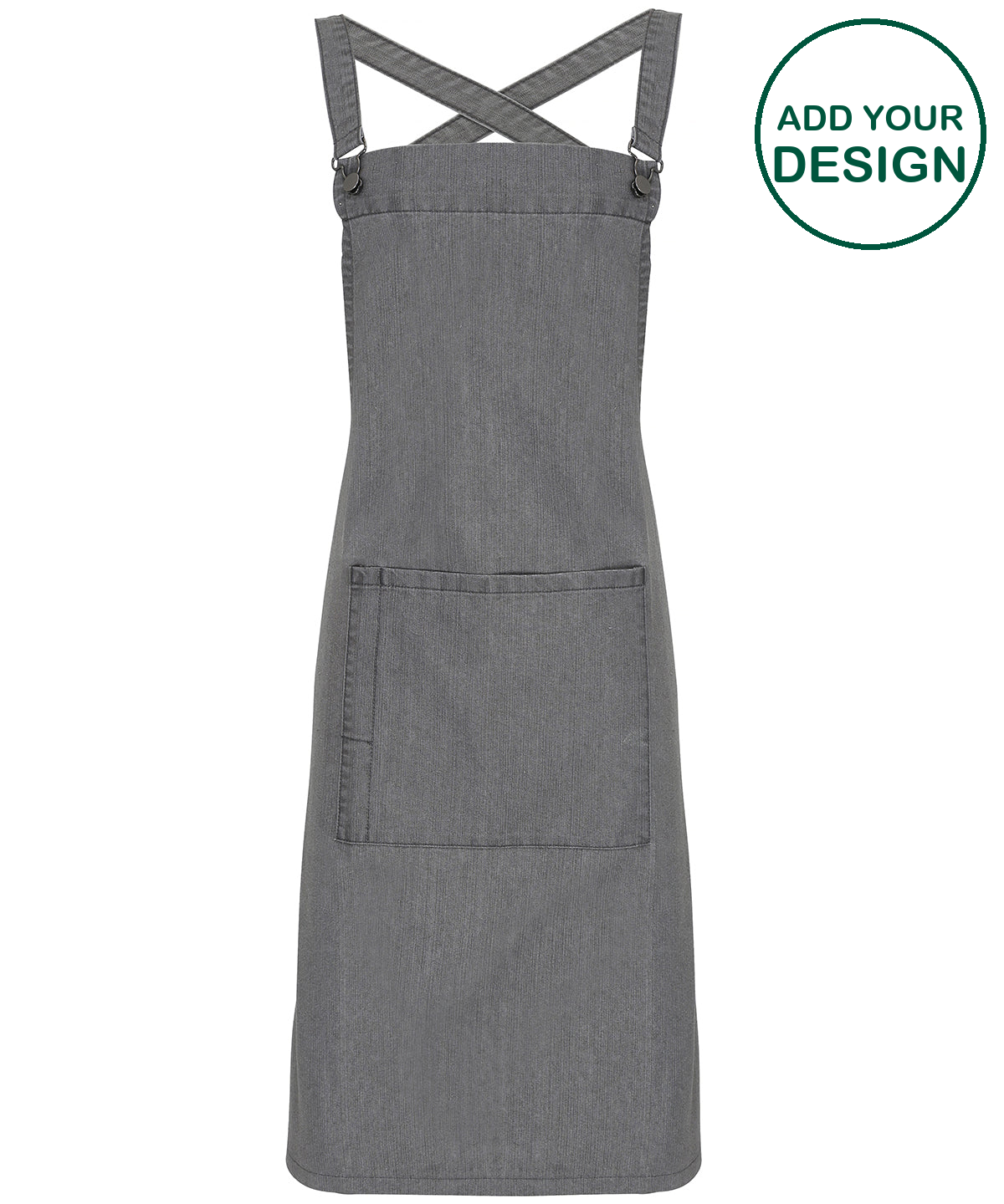 Cross back 'barista' bib apron