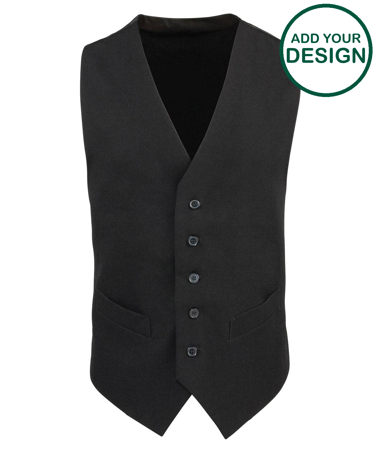 Lined polyester waistcoat