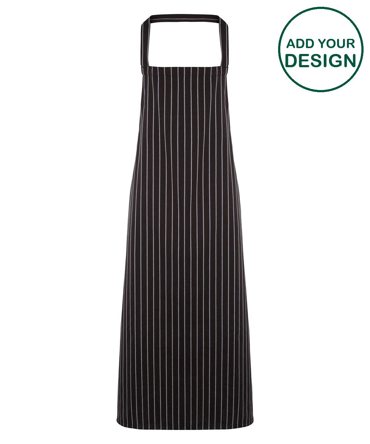 Striped bib apron