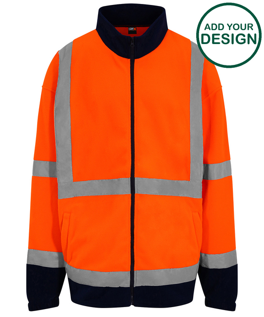 High visibility full-zip fleece