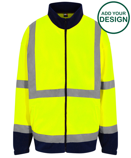 High visibility full-zip fleece