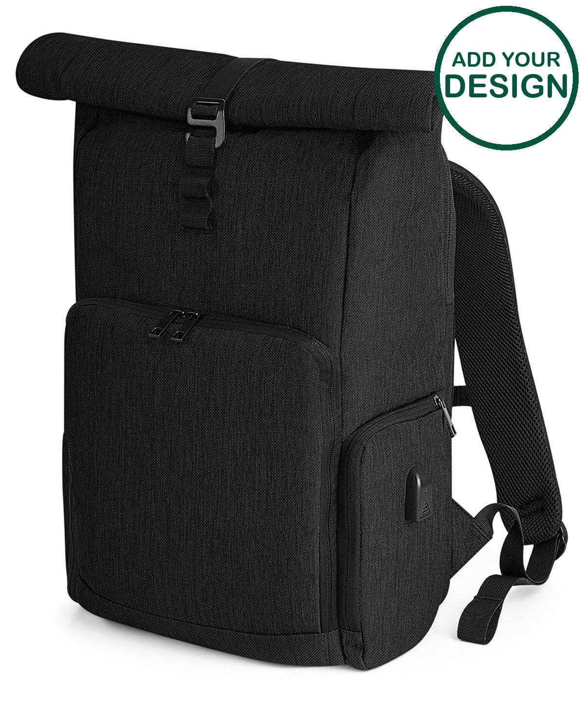 Q-Tech charge roll-top backpack