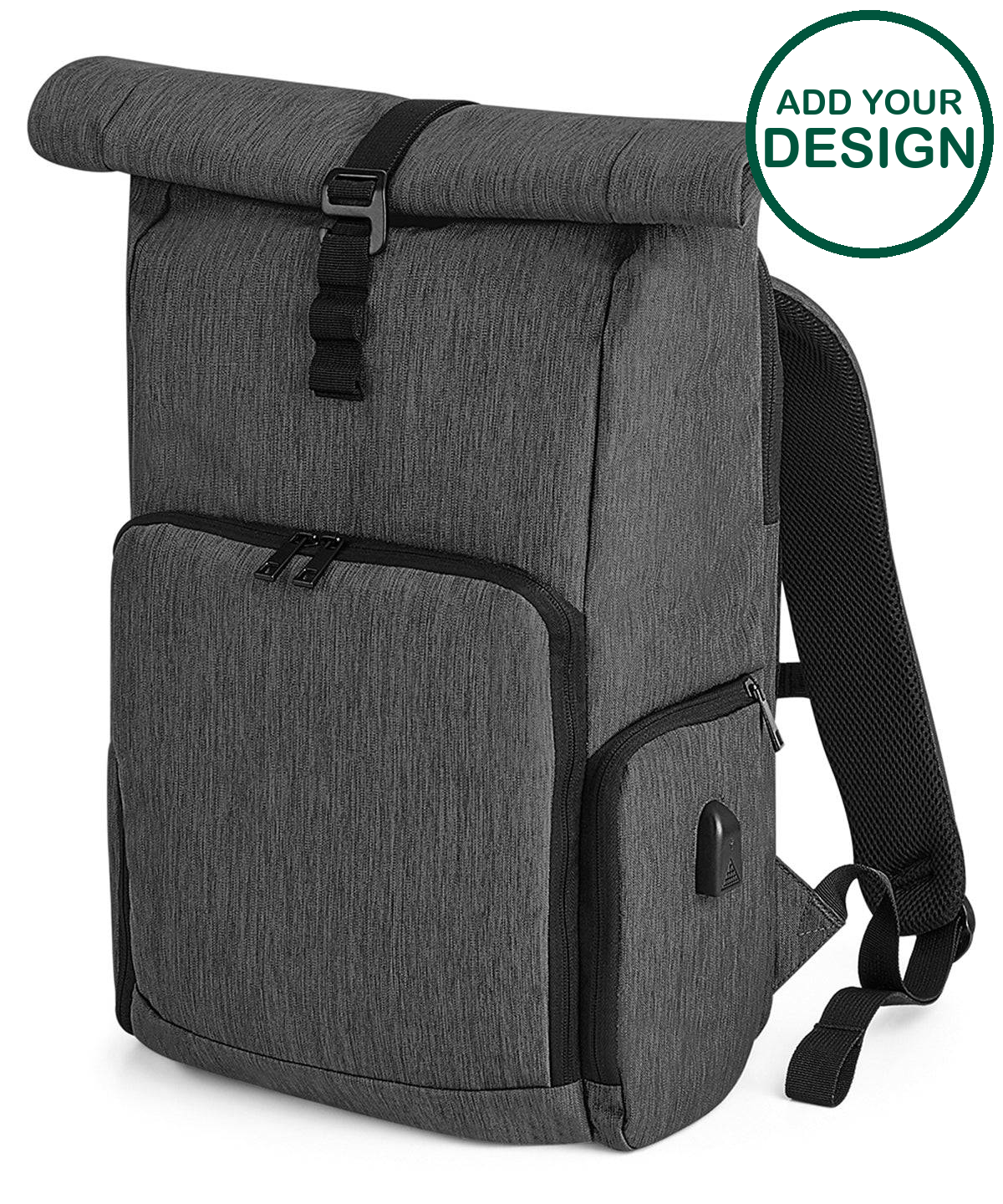 Q-Tech charge roll-top backpack