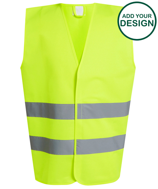 Pro hi-vis two-band easy print vest