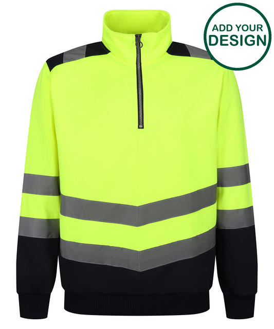 Pro hi-vis ¼-zip sweatshirt