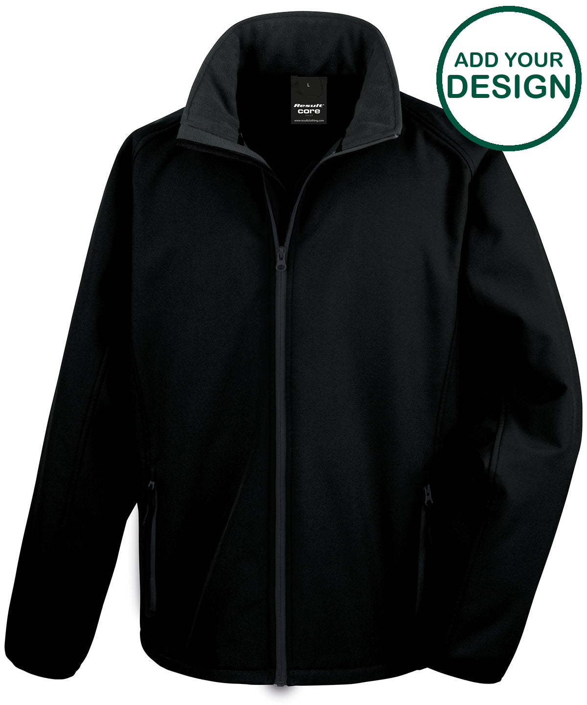 Core printable softshell jacket