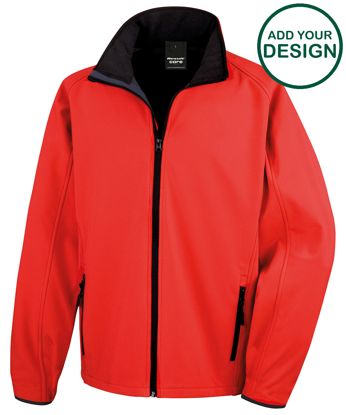 Core printable softshell jacket