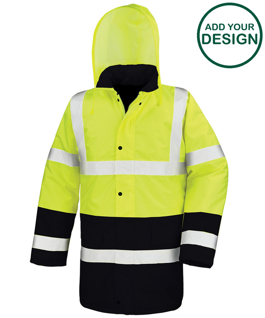 Motorway two-tone safety coat