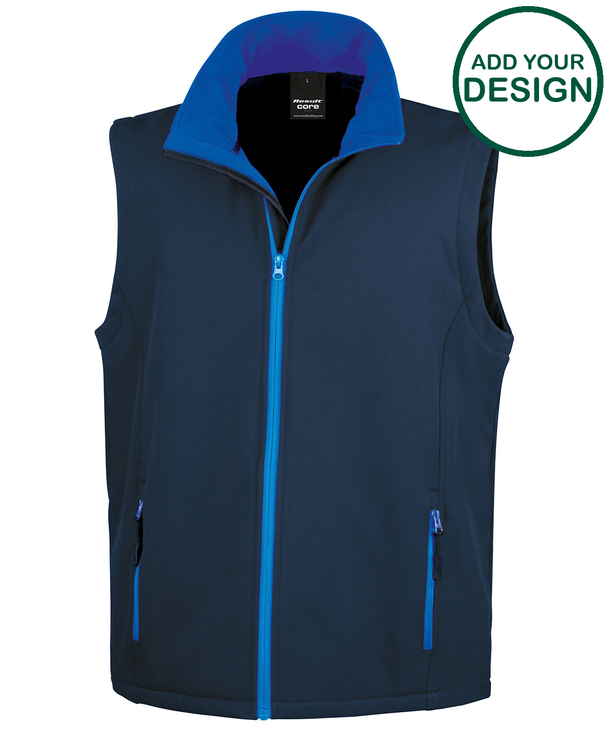 Printable softshell bodywarmer