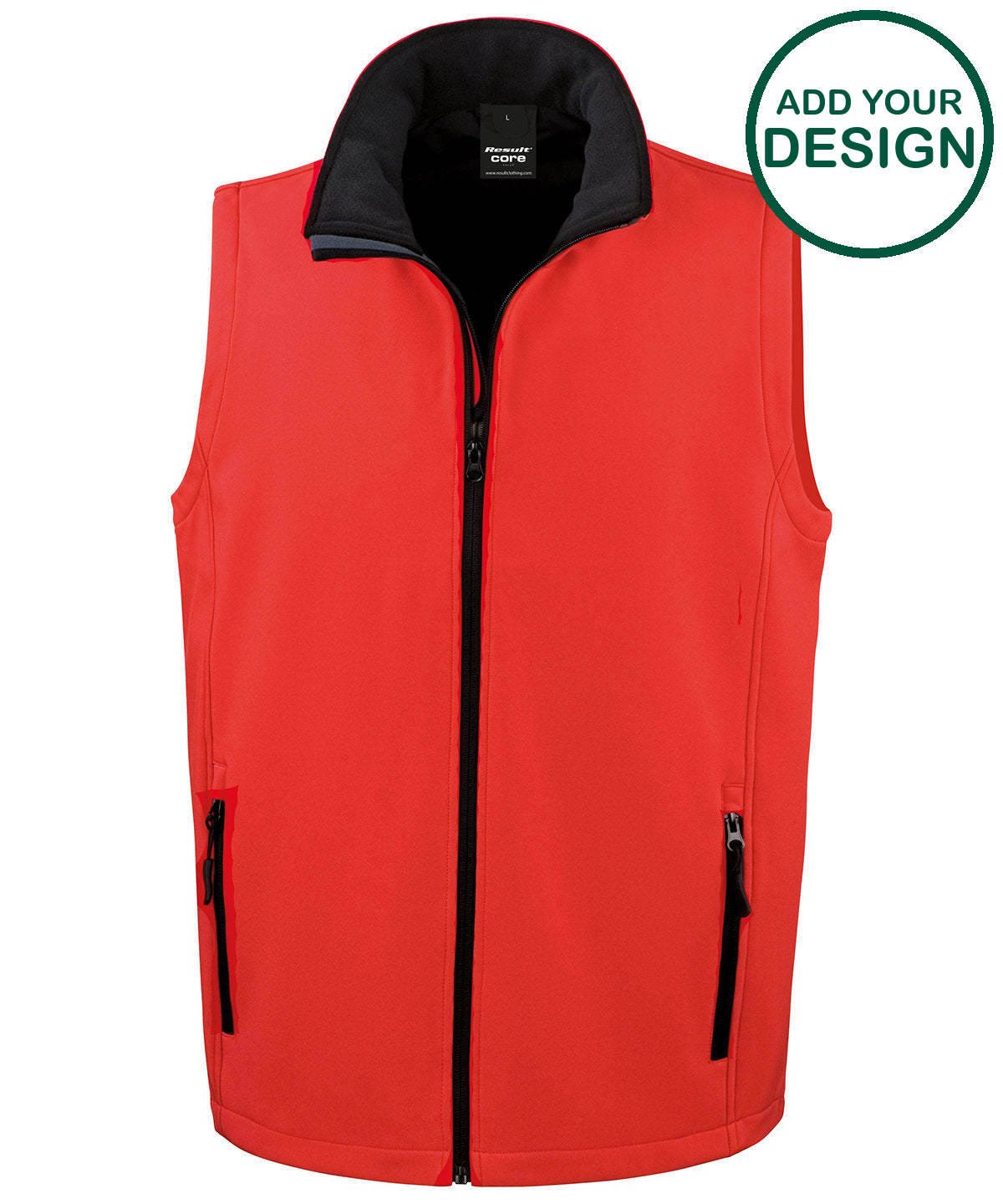 Printable softshell bodywarmer