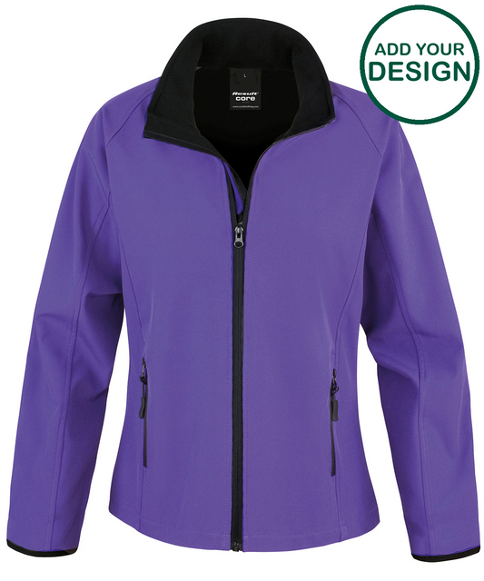 Women's Core printable softshell jacket