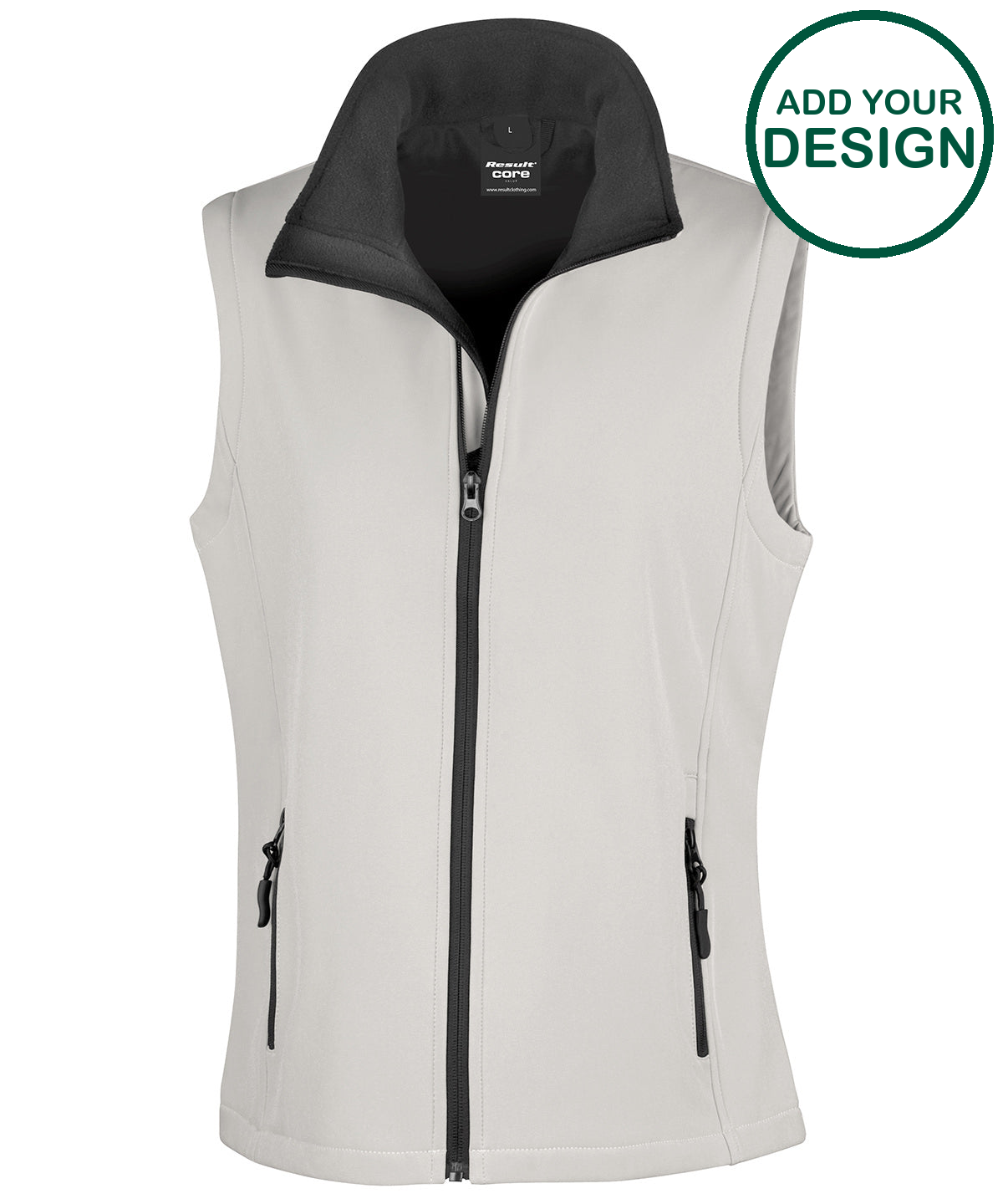 Women's printable softshell bodywarmer