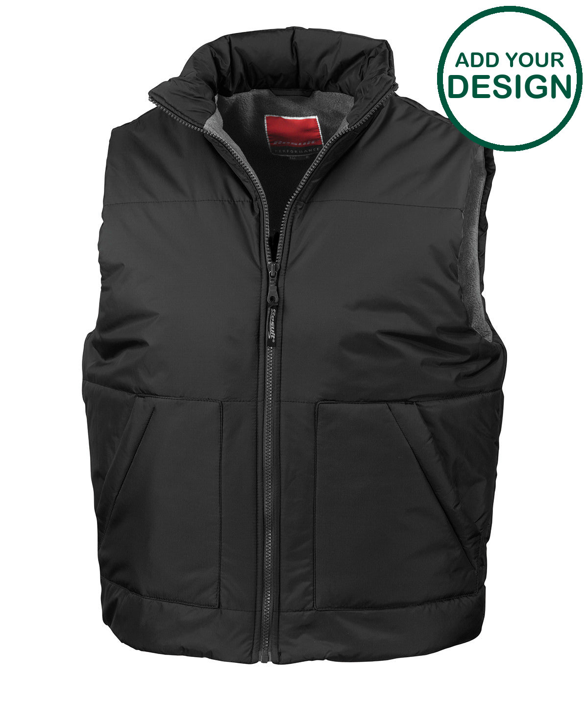Fleece-lined bodywarmer