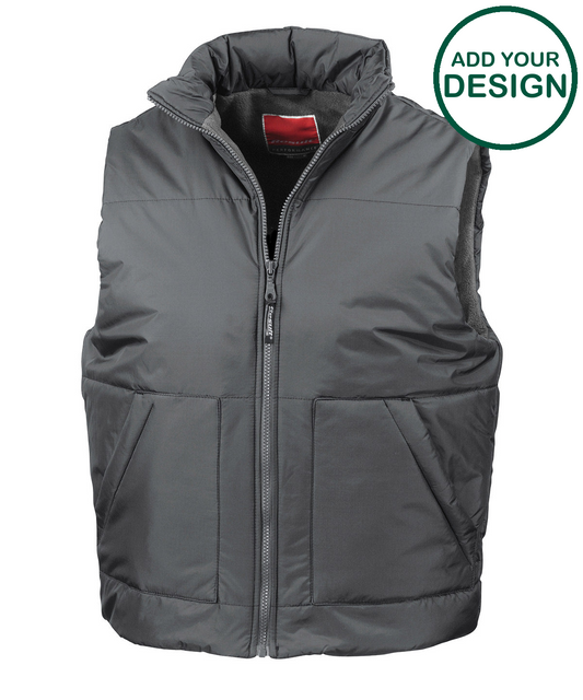 Fleece-lined bodywarmer