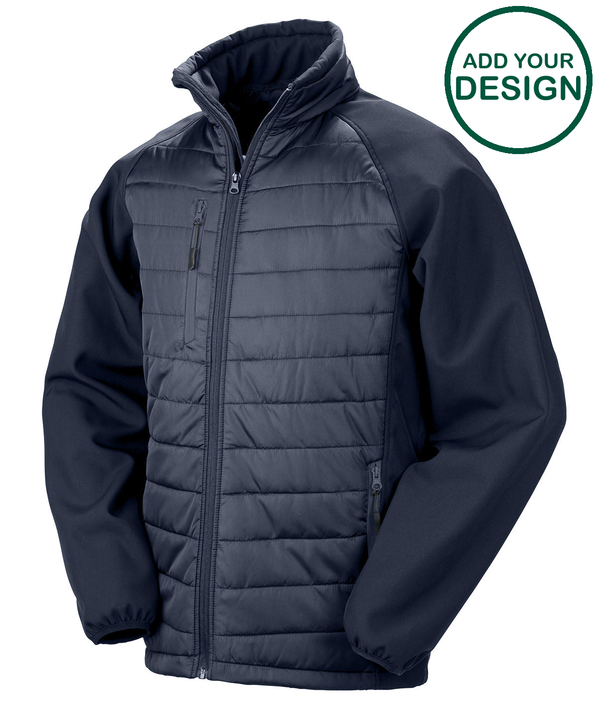 Result Genuine Recycled - Compass padded softshell jacket - Navy/Navy ...