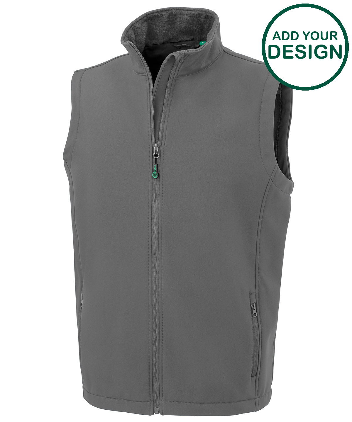 Men's recycled 2-layer printable softshell bodywarmer