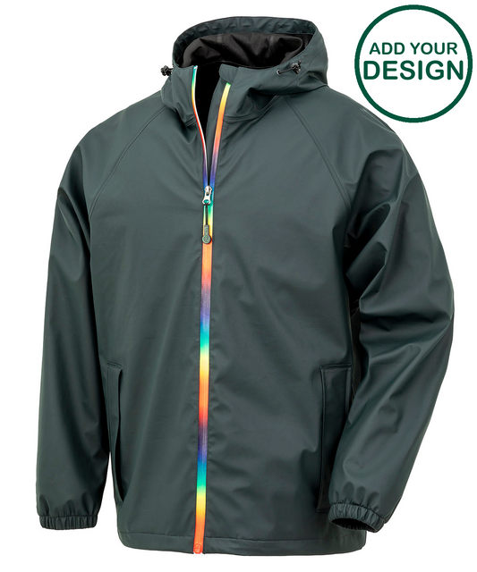 Prism PU waterproof jacket with recycled backing