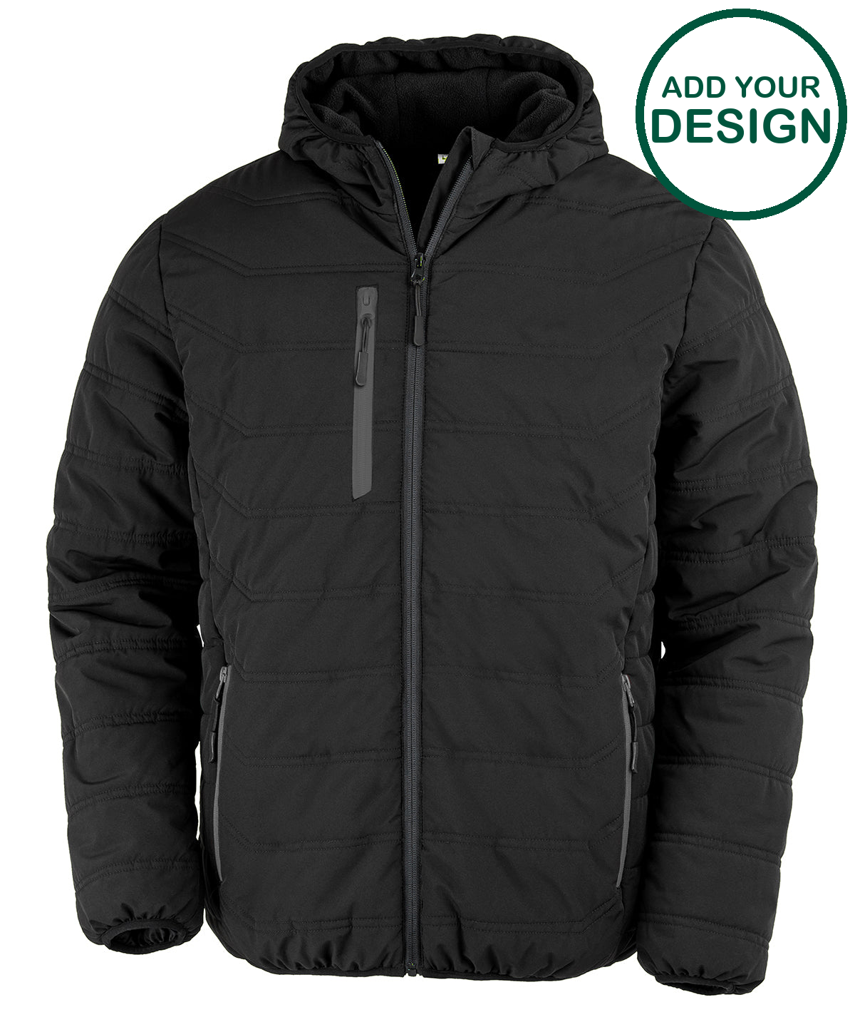 Recycled compass padded winter jacket