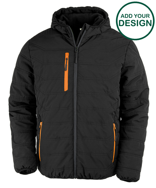Recycled compass padded winter jacket