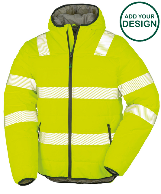 Recycled ripstop padded safety jacket