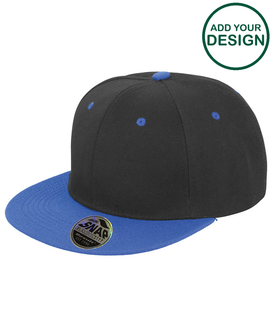Bronx original flat peak snapback dual colour cap
