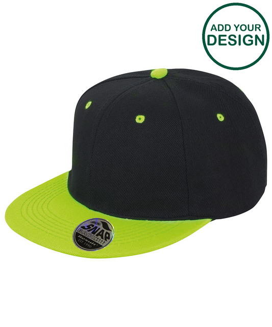 Bronx original flat peak snapback dual colour cap