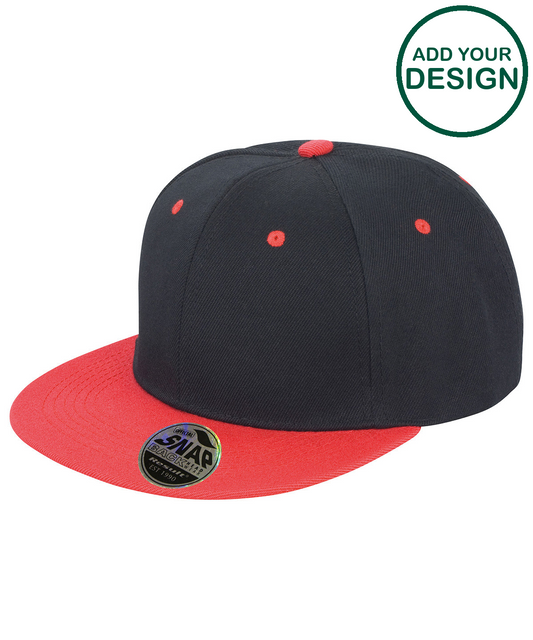 Bronx original flat peak snapback dual colour cap