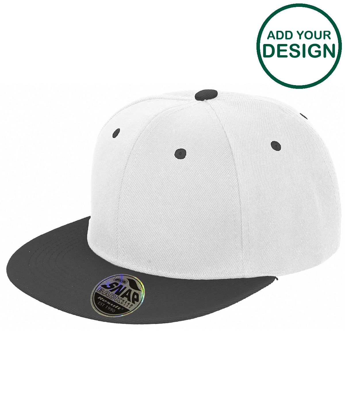 Bronx original flat peak snapback dual colour cap