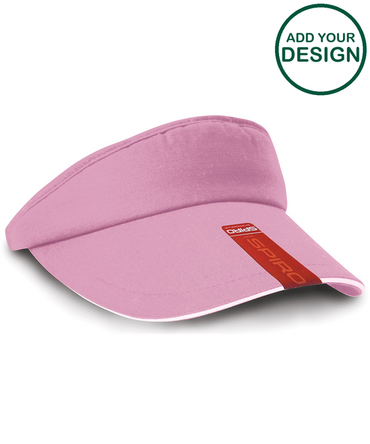 Herringbone sun visor with sandwich peak