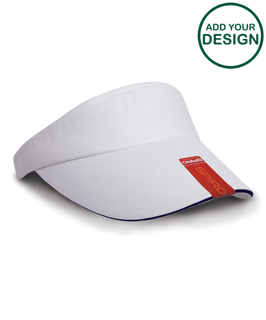 Herringbone sun visor with sandwich peak
