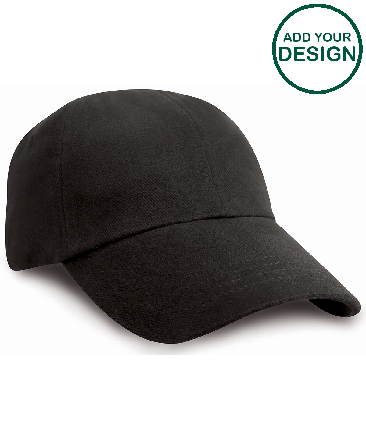 Low-profile heavy brushed cotton cap