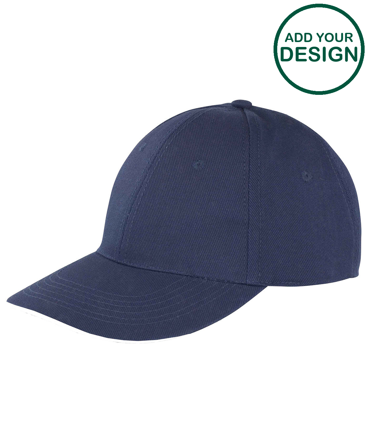 Memphis brushed cotton low-profile sandwich peak cap