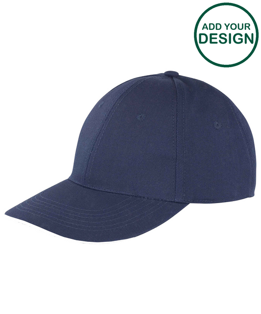 Memphis brushed cotton low-profile sandwich peak cap