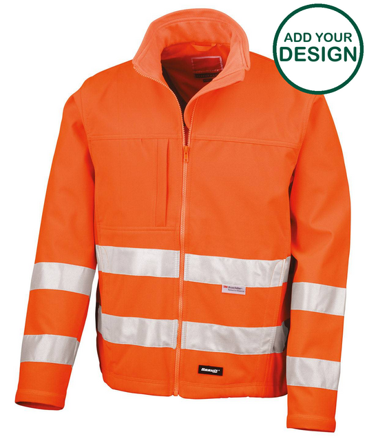 High-viz softshell jacket