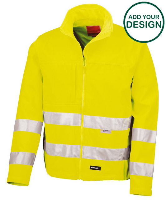 High-viz softshell jacket