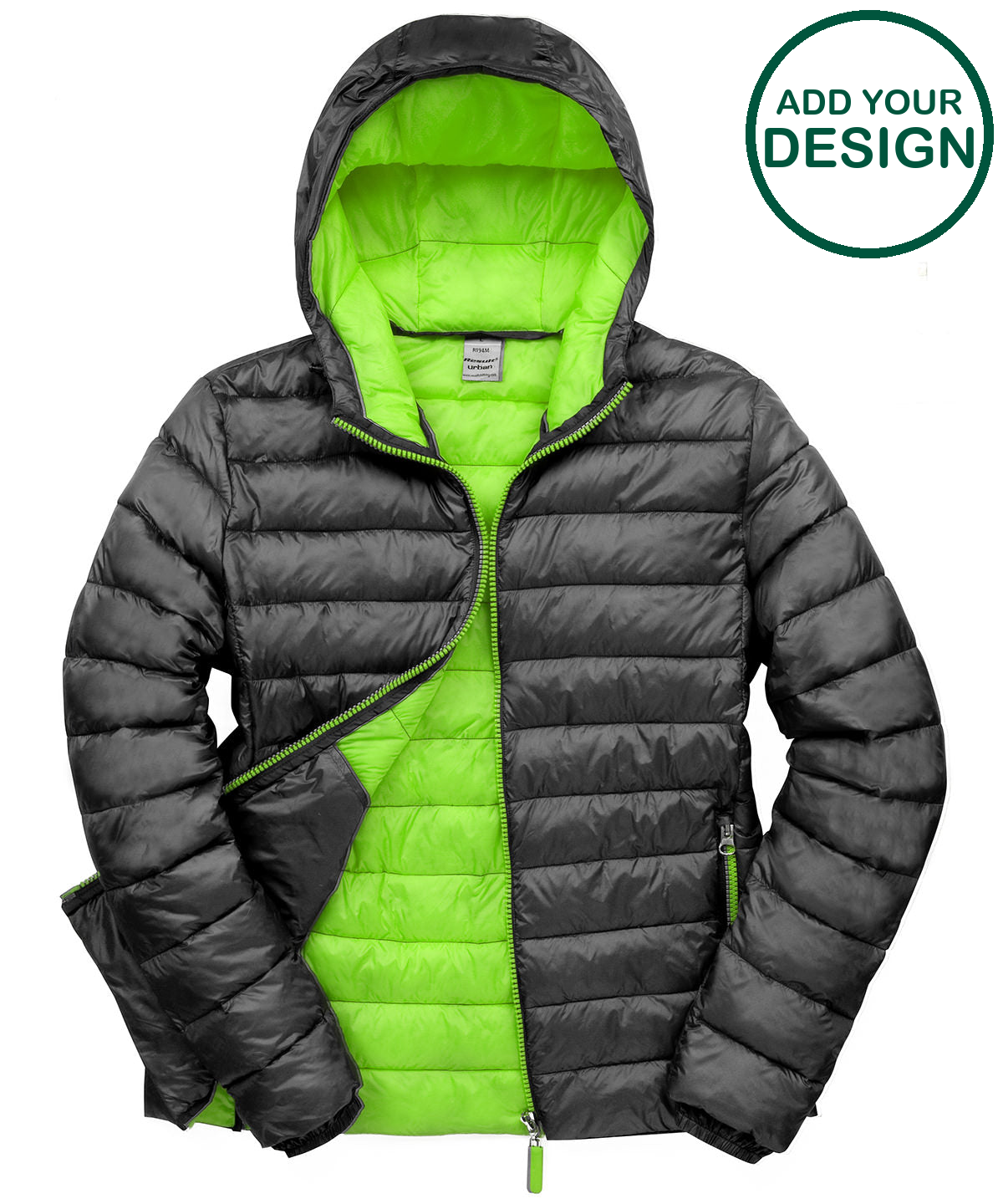 Urban snow bird hooded jacket
